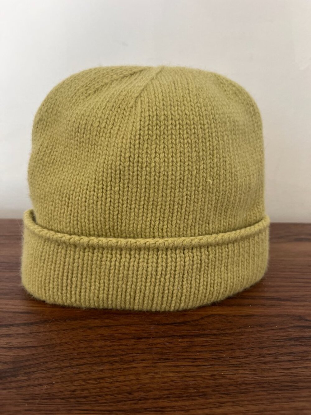 Vtg GAP Pistachio Green Wool/Angora Fleece Lined Beanie Hat Holiday 2002 Gifting